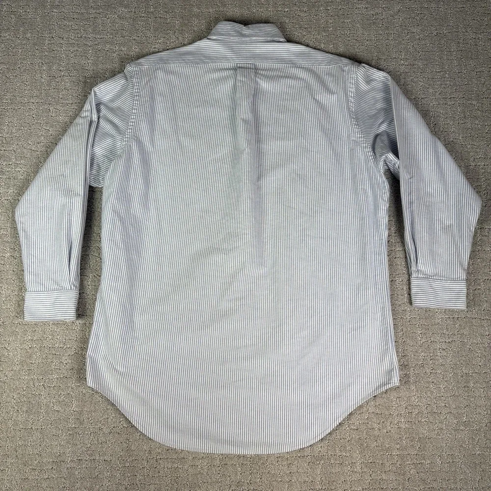 VTG Polo Ralph Lauren Button Down Shirt Sz 16½x33 XL 90s Striped 100% Cotton
